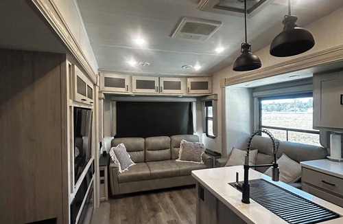 Yulee RV Rental | Cozy Camper on a mini farm with marsh front views!