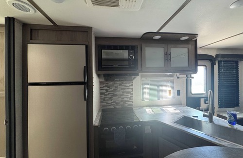 Kermit House | Cozy campground in peaceful Kermit with AC, fitness room