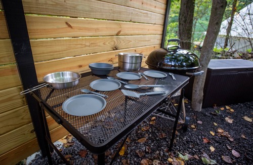 Elliottsburg RV Rental | Cozy campsite with creek access!