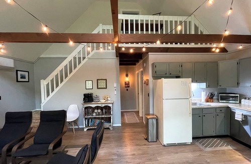 Lake Ariel Ski Chalet | Cozy chalet-style home with fire pit in The Hideout, a five star community.