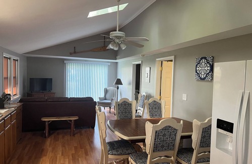 Sandy Creek Cottage | Cozy channel cottage with dock and access to North Sandy Pond.