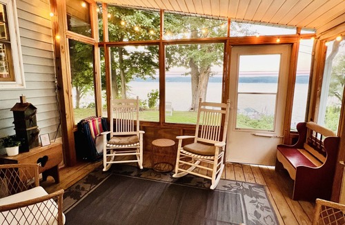 Town of Milo Cottage | Cozy Cottage with Sauna, Private Dock & Walkable Winery and 2 Restaurants