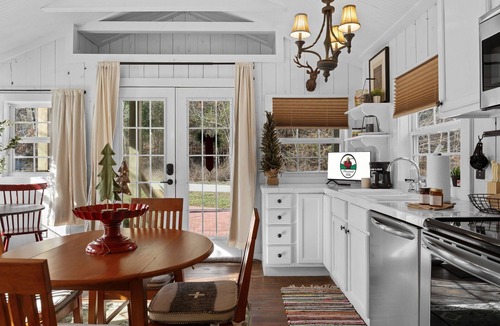 Blue Eye Cabin | Cozy Creekside Cabin Near Thunder Ridge Sleeps 4