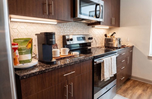 Las Colinas Apartment | Cozy Designer Suite | Gym & Pool | DART Access