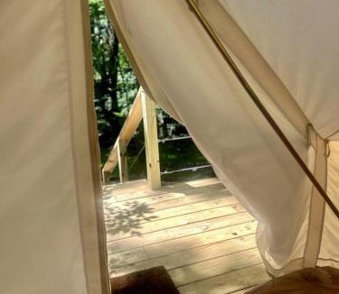 Gentry House | Cozy Glamping Tents Nestled in a Serene Forest Near Gentry, AR