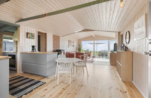 Bjert House | Cozy home in Bjert with house sea view