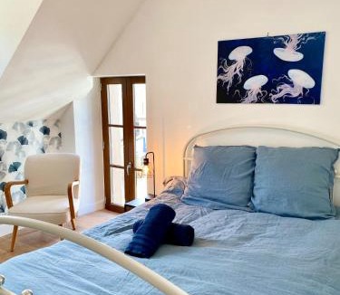 Montbazon House | Cozy house, centre bourg, 2 suites, cheminée