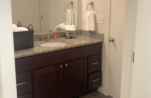 College Station Apartment | Cozy King Bed WiFi,Pool,Gym. Corporate Housing