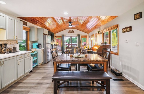 Baldwin Cottage | Cozy lake front cottage in Baldwin, MI with hot tub!