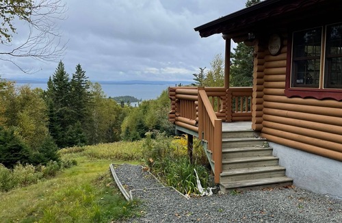 West Bay House | Cozy log cabin with fantastic views and 2 bathrooms