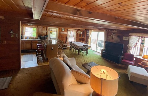 Averill Park Cabin | Cozy Log Cabin on a private lake with incredible scenery.