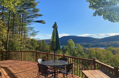 Schroon Lake Cabin | Cozy Log Cabin with Lake Views - Pet Friendly!