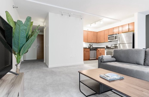 Downtown Chicago Apartment | Cozy Loop 1BR w/Pool, Gym, nr. Merchandise Mart & L, by Blueground