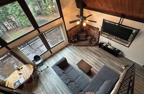 Glencoe Cabin | Cozy Mountain A-Frame with Large Windows & Forest Views