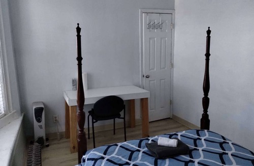 Park Hill Apartment | Cozy private bedroom with shared bathroom in charming Yonkers with AC