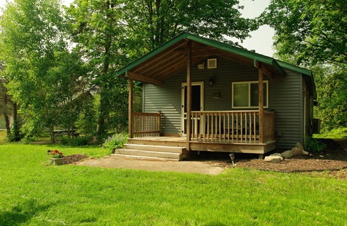 Paris Cabin | Cozy Riverfront Cabin w/Water Access, Fireplace, AC, Firepit