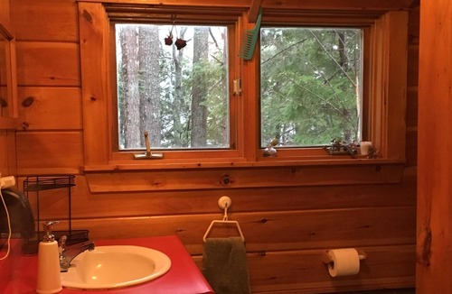 Lucerne-in-Maine Cabin | Cozy Romantic Lakefront Cabin with Sleeping Loft
