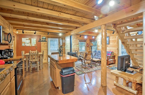 Glenfield Cabin | Cozy, Rustic Adirondack Riverfront Log Cabin, Rapids, access to snowmobile trail
