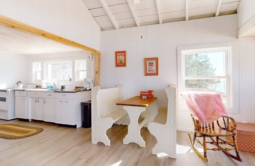 Trenton Cabin | Cozy seaside retreat w/waterfront deck, expansive lawn, & breathtaking sunsets