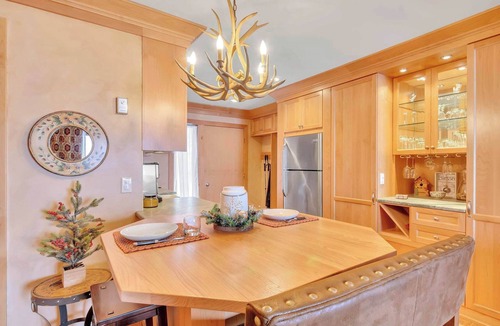 Ellicottville Apartment | Cozy Studio with Fireplace, King Bed, A/C