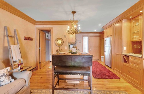 Ellicottville Apartment | Cozy Studio with Fireplace, King Bed, A/C