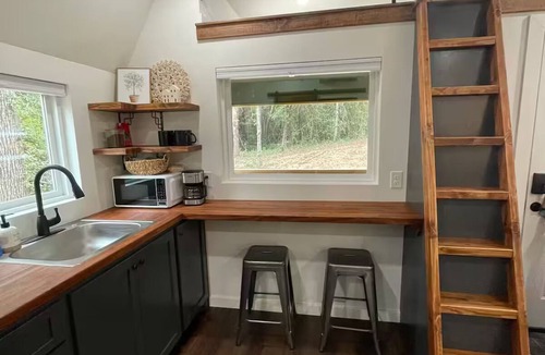 Taylorsville Cottage | Cozy Tiny Home tucked in the woods w/firepitnn