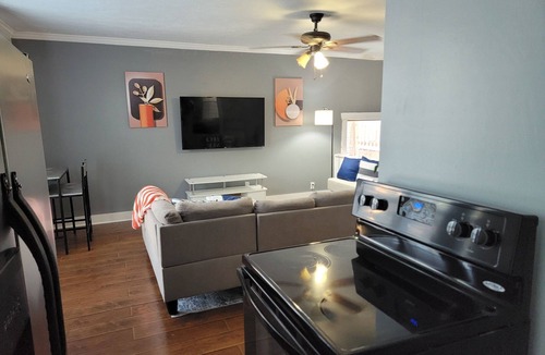 South Central Houston Apartment | Cozy Urban 1 Bedroom with Open Living Space, mins from Downtown & Med Center