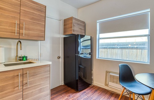 South of Fifth Apartment | Cozy, waterfront condo with WiFi, shared pool, & well-equipped kitchenette