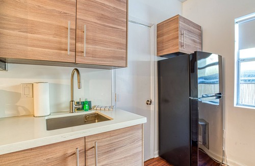 South of Fifth Apartment | Cozy, waterfront condo with WiFi, shared pool, & well-equipped kitchenette