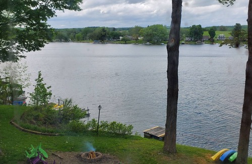 Rushford Lake Cottage | Cozy waterfront cottage on Rushford Lake, Sleeps 8, Central Air, & AMAZING dock!