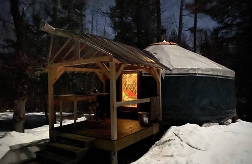 Chatham House | cozy yurt in the peaceful forest