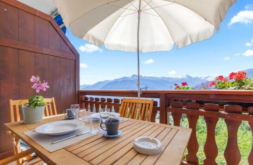 Randogne Apartment | Crans-Montana - studio - 2 personnes - balcon avec superbe vue