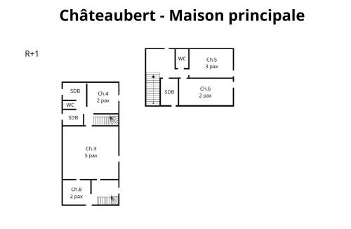 La Chapelle-Saint-Fray Villa | Crazy Villa Chateaubert 28 - Heated pool - Basket - 2h Paris - 30p