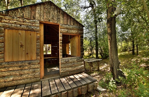 Nathrop Cabin | Creek & Mnt View Saltwater Hot Tub Cozy Fire Quiet 4 ac