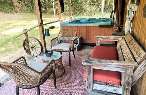 Marietta Cottage | Creekside Cottage - a beautiful cottage covered in cedar
