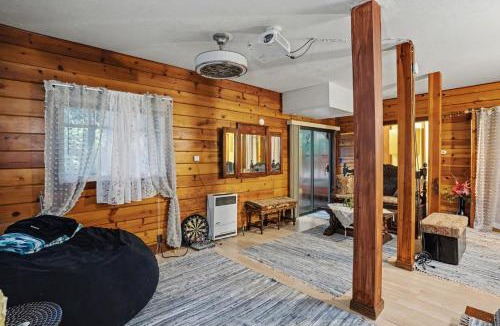 Boulder Creek House | Creekside Gazebo Fire Pit + BBQ Garden