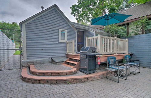 Manitou Springs Historic District House | Creekside Home with Patio, Walk to Manitou Incline!