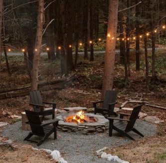 Cochecton House | Creekside Modern Cabin Sauna Hot Tub Niksen Den