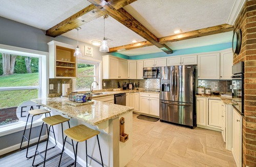 Lambsburg House | Creekside Retreat w/Mtn Views in Lambsburg!