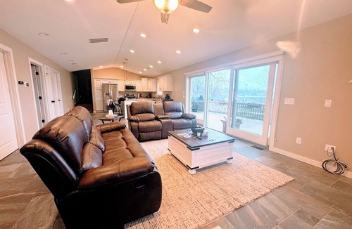 Angola House | Crooked Lake Waterfront Retreat - Dock, Fire Pit, Sleeps 12