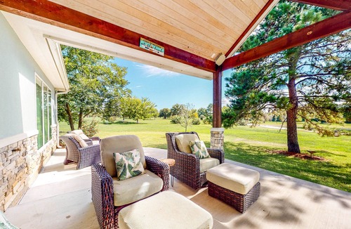 Waller House | Custom Home with Guesthouse, Pond, Swimming Deck, Beach & Tropical Bar