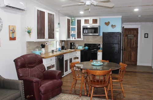 Camp Wood House | Cute, comfortable, cottage, huge shade trees, fenced yard
