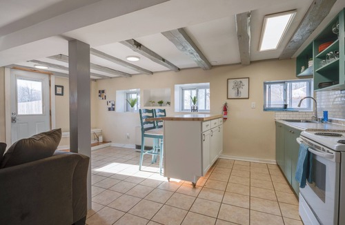 Westford Apartment | Cute & Cozy Pet Friendly 1BR w/Fenced Yard, Firepit & Gardens
