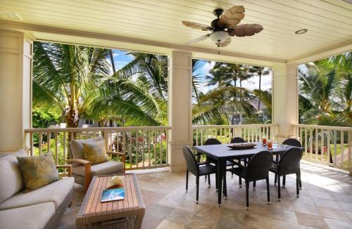 Poipu Villa | D211 Second Floor 3-bedroom Poolside Lanai