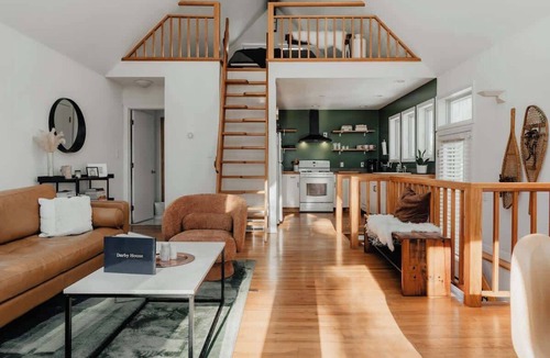 Pond Eddy House | Darby A-Frame + Cabin: Stylish + Modern w/ Sauna