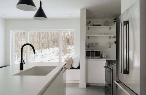 Pond Eddy House | Darby A-Frame + Cabin: Stylish + Modern w/ Sauna