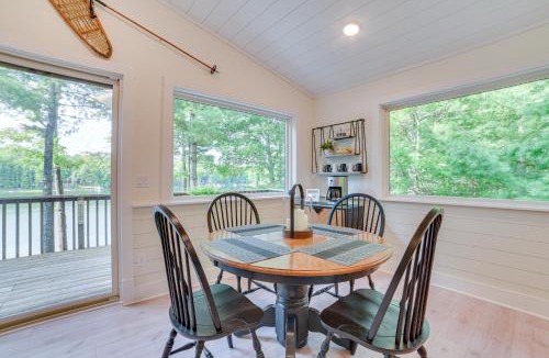 Lake Arrowhead House | Deck & Fire Pit: Near ATV trails in Gaylord