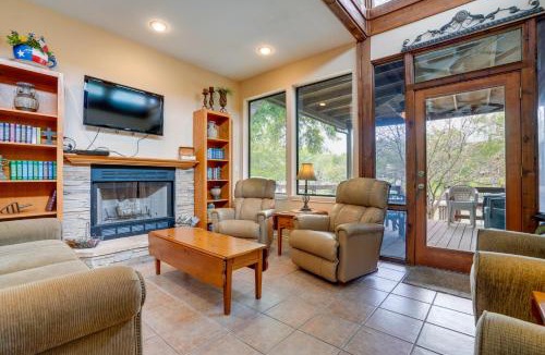 McQueeney House | Deck & Gas Grill: Riverfront McQueeney Duplex