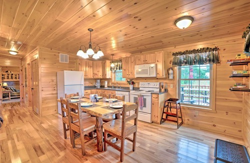 Benezette Cabin | Deck, Hot Tub, Fire Pit: Rustic Cabin in Benezette