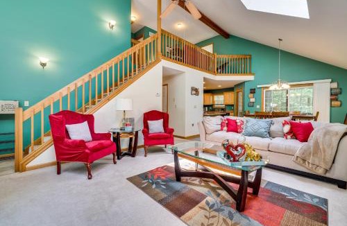 Locust Lake Village House | Deck & Screened Porch: Pocono Lake Vacation Rental